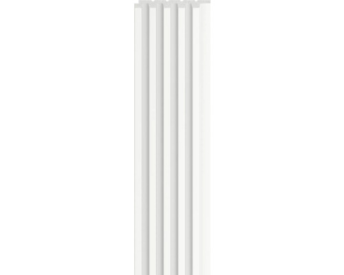 Panou riflaj VOX Linerio S-Line PVC alb 12x122x2650 mm Scânduri Nut și Feder din plastic