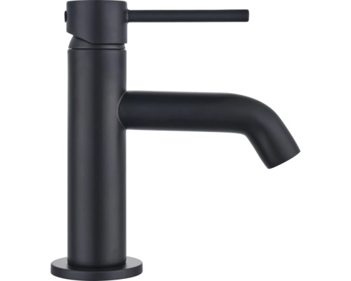 Baterie lavoar monocomandă AVITAL eco REGA negru mat cu ventil scurgere Push-Open