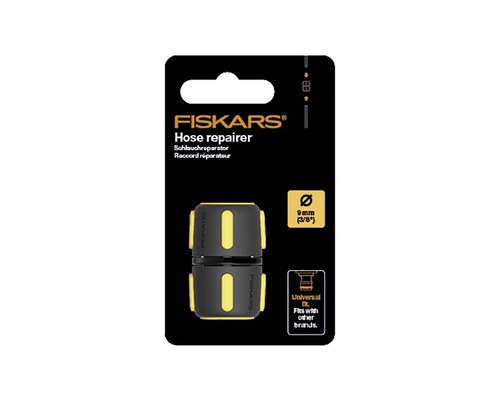 Racord reparator furtun Fiskars 9 mm în ambalaj