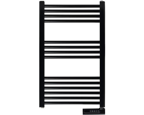 Radiator negru pentru prosoape cu bare de încălzire orizontale