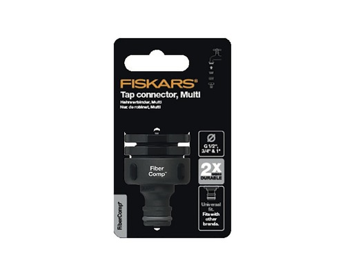 Fiskars Conector robinet Multi pentru furtunuri de grădină