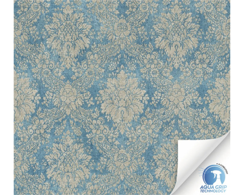 Tapet vlies WOW model ornamental albastru/bej 10,05x0,53 m Tapet cu model ornamental și tehnologie Aqua Grip