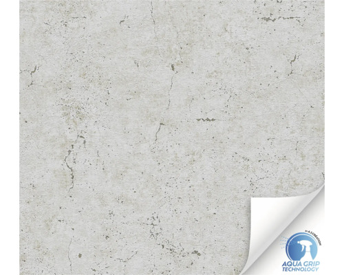 Tapet vlies WOW aspect de beton grej 10,05x0,53 m Tapet cu structură de beton și sigiliul Aqua Grip Technology