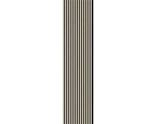 Panou riflaj acustic MDF 19x572x2670 mm stejar Panou din lemn cu structură lamelară