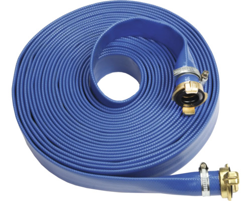 Set furtun plat for_q Komfort, 12,5m, racord 1 inci, 25mm Furtun plat înfășurat cu cuplaje