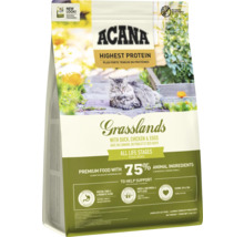 Acana Grasslands hrană pentru pisici cu rață, pui și ouă pentru toate etapele de viață
