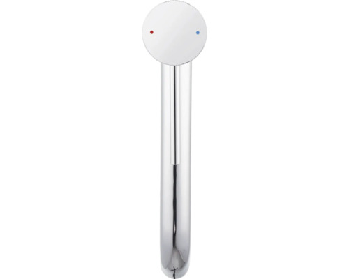 Baterie pentru instalații sanitare cu marcaje de temperatură