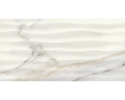 Placă ceramică cu aspect de marmură și structură ondulată