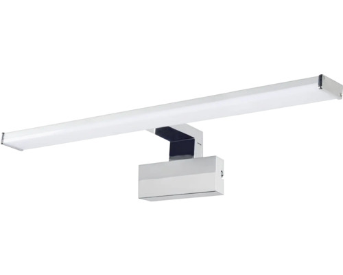 Aplică baie de perete crom cu LED integrat Texas 10W IP44, lumină reglabilă Lumină LED pentru baie, pentru montare deasupra oglinzii