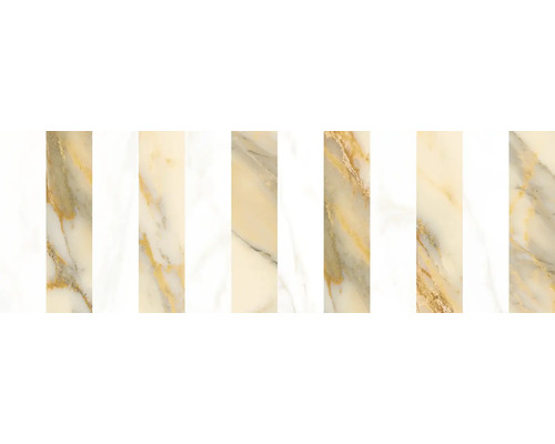 Mai multe mostre de plăci de perete cu aspect de marmură