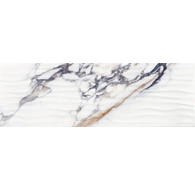 Placă decorativă de perete cu aspect de marmură și structură în relief