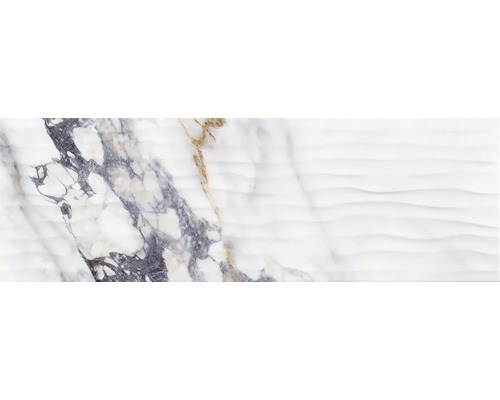 Placă decorativă cu aspect de marmură și structură ondulată