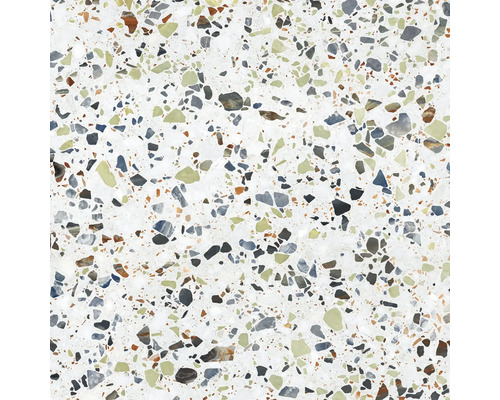 Model de faianță tip terrazzo cu diverse pietre