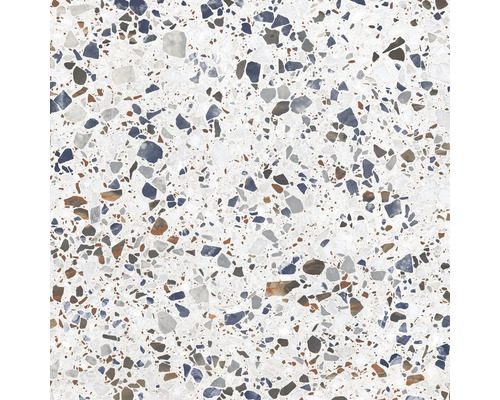 Prim-plan al unei plăci de podea cu model de terrazzo