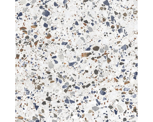 Prim-plan al unei plăci de podea cu model de terrazzo