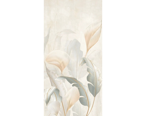 Tapet decorativ cu model abstract de frunze