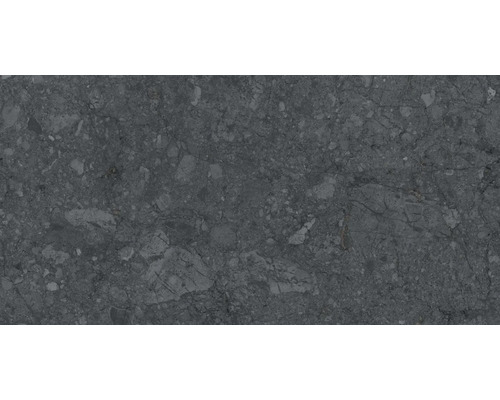 Placă ceramică gri cu aspect de marmură.