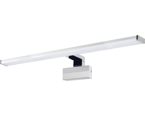 Aplică baie de perete crom cu LED integrat Texas Max 12W IP44, lumină reglabilă Lumină LED pentru oglindă, pentru iluminatul băii