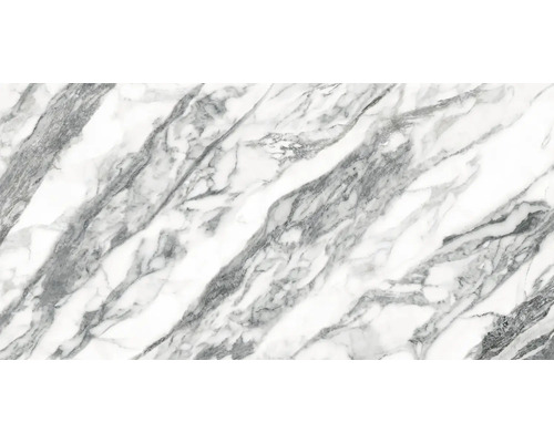 Faianță decorativă rectificată Supreme alb 60x120 cm Placă de podea din marmură