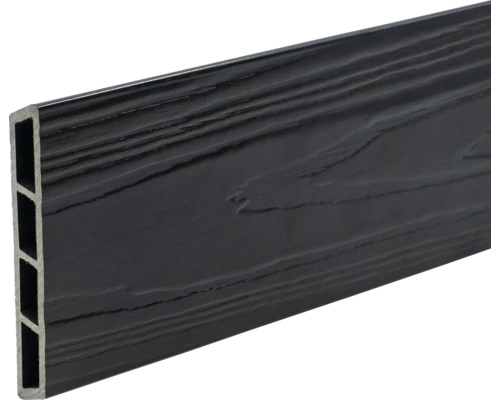 Scândură WPC 3D F 20x110x2000 mm wenge lucios Bordură de grădină din plastic cu structură de lemn