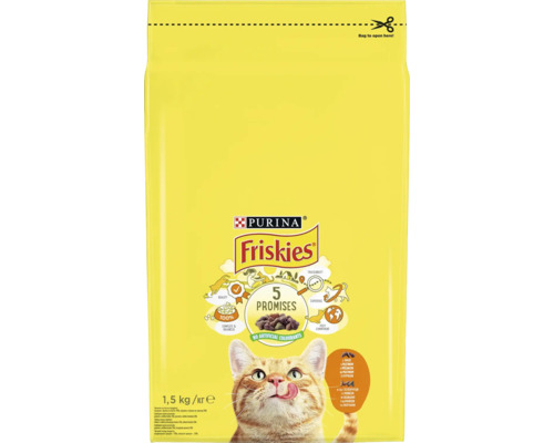 Hrană uscată pentru pisici Friskies în sac de 1,5 kilograme