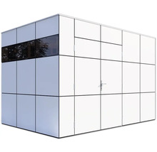 Căsuță de grădină Bertilo Design HPL 2 345x228 cm, antracit/alb
