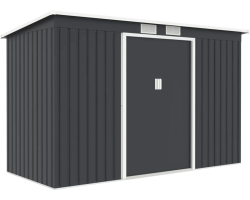 Șopron de grădină metalic cu ușă