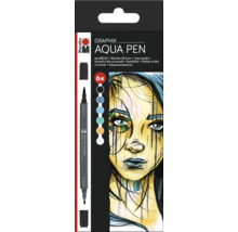 Set Marabu Graphix Aqua Pen cu șase bucăți