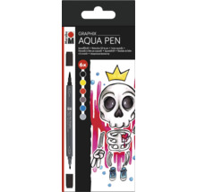 Marabu Graphix Aqua Pen Carioci acuarela set de 6 bucăți