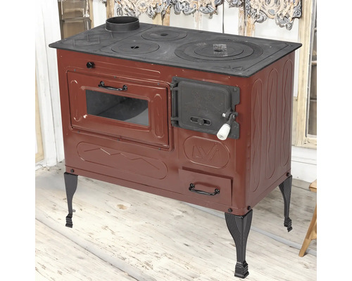 Aragaz pe lemne cu cuptor și plită