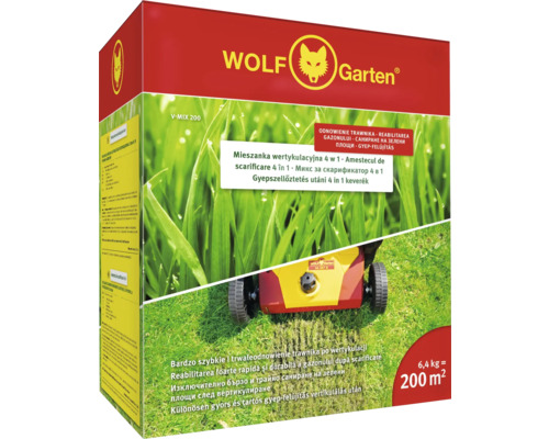 Îngrășământ pentru gazon mix scarificare Wolf 6,4 kg