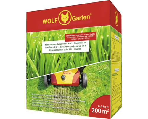 Amestec de gazon Wolf Garten pentru reîmprospătarea gazonului pentru 200 de metri pătrați