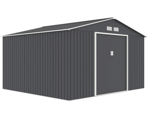 Căsuță de grădină metalică cu ușă și ventilație