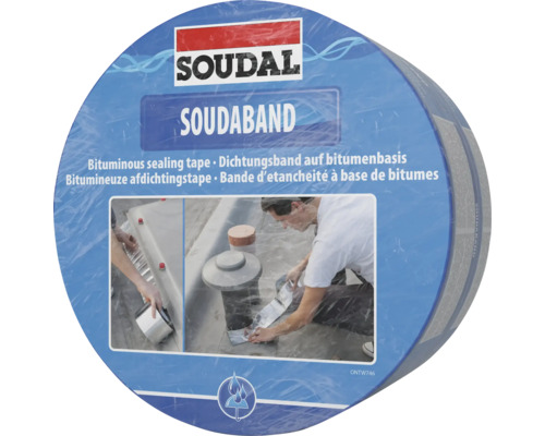 Bandă etanșare autoadezivă SOUDAL Soudalband 15 cm 10 m gri Bandă bituminoasă de etanșare Soudal