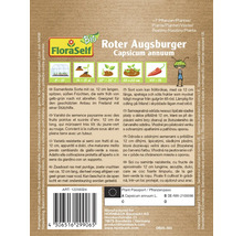 FloraSelf Roter Augsburger Capsicum annuum soi cu semințe rezistente