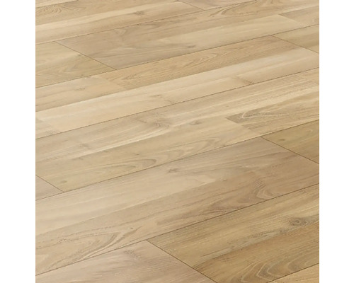 Pardoseală deschisă la culoare din lemn cu granulație