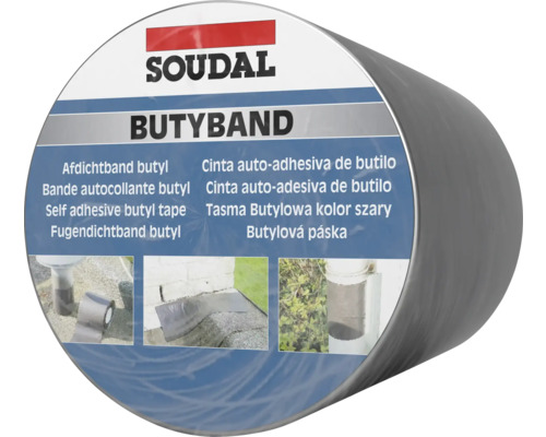 Bandă butilică autoadezivă SOUDAL Butyband 10 cm 10 m Soudal Bandă butilică bandă de etanșare rolă