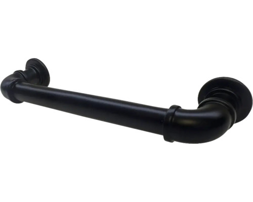 Mână curentă neagră din țeavă de fier cu montare pe perete