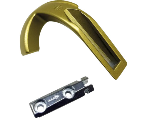 Mâner metalic pentru fereastră cu placă de fixare