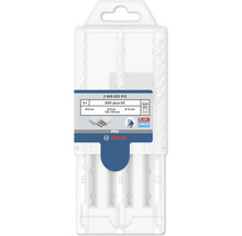 Set burghie ciocan Bosch cu trei burghie SDS plus de dimensiuni 6 mm, 8 mm și 10 mm