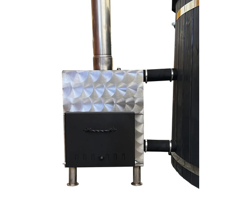 Încălzitor pe lemne pentru cadă din oțel inoxidabil cu coș de fum