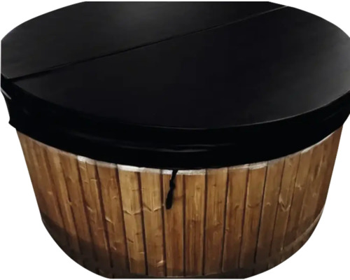 Cadă din lemn cu acoperire neagră