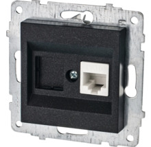 Priză date simplă Ovivo Quantum CAT6, negru