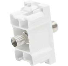 Priza de antenă albă cu conector F