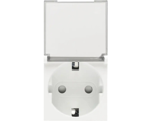 Priză cu contact de protecție cu capac rabatabil