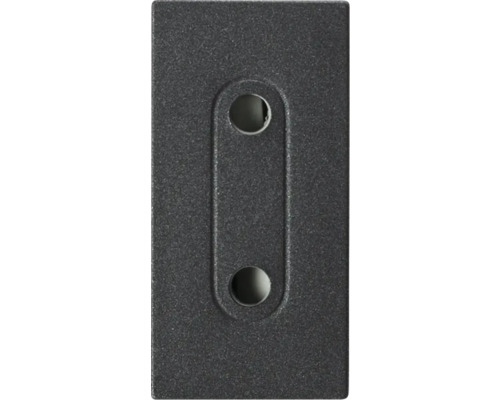 Placă de montaj metalică cu gaură alungită și două găuri