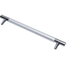 Mâner IFL distanță între perforații 160mm, metalic, finisaj aluminiu/crom lucios, M4 x 160 mm