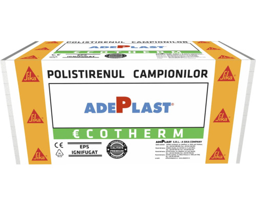 Polistiren expandat ADEPLAST 1000x500x100 mm EPS 70 Ambalaj polistiren pentru izolare termică
