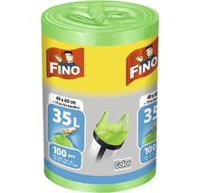 Saci menajeri Fino Color 35L 49x60 cm, cu mânere, rolă 100 bucăți-thumb-0