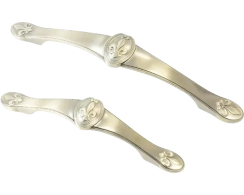 Două mânere pentru mobilă cu model de crin